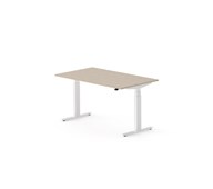 Work skrivebord 140x80 cm, hvidt stel