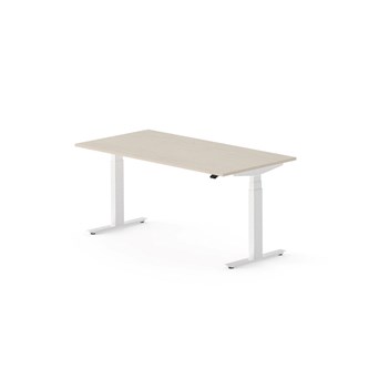 Work skrivebord 160x80 cm, hvidt stel