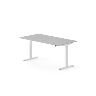 Work skrivebord 160x80 cm, hvidt stel