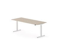Work skrivebord 200x80 cm, hvidt stel