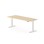 Work skrivebord 200x80 cm, hvidt stel