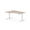 Work skrivebord venstre 160x120 cm, hvidt stel