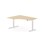 Work skrivebord venstre 160x120 cm, hvidt stel