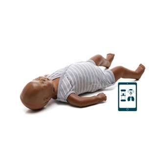 Genoplivningsdukke Little Baby QCPR mørk hudtone