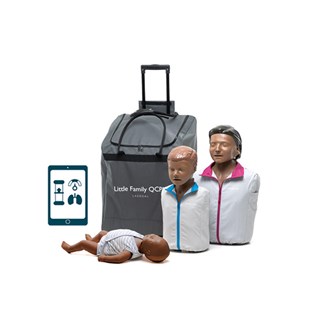 Genoplivningsdukker Little Family QCRP mørk hudtone