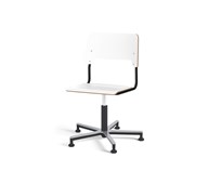 Como stol FSC gas (lav) alu glidefod stor sæde sort stel