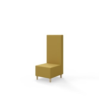 Snake siddemodul 50 med træben, mellemhøj ryg sh 37,5