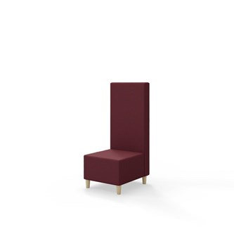 Snake siddemodul 50 med træben, mellemhøj ryg sh 37,5