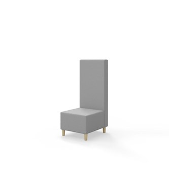 Snake siddemodul 50 med træben, mellemhøj ryg sh 37,5