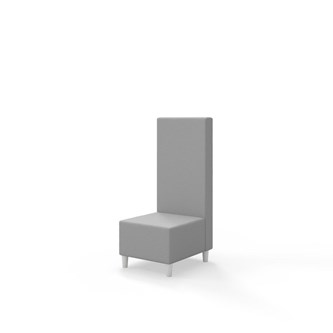 Snake siddemodul 50 med træben, mellemhøj ryg sh 37,5