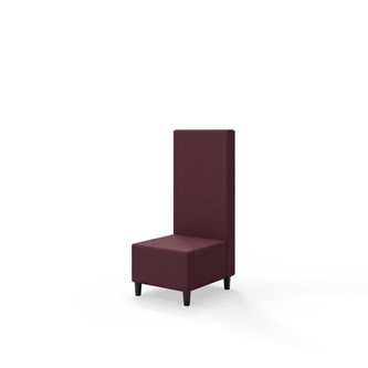 Snake siddemodul 50 med træben, mellemhøj ryg sh 37,5