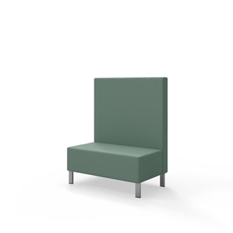 Snake siddemodul 100 med metalben, mellemhøj ryg sh 43