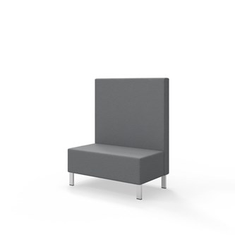 Snake siddemodul 100 med metalben, mellemhøj ryg sh 43