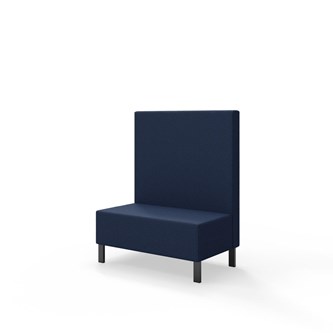 Snake siddemodul 100 med metalben, mellemhøj ryg sh 43