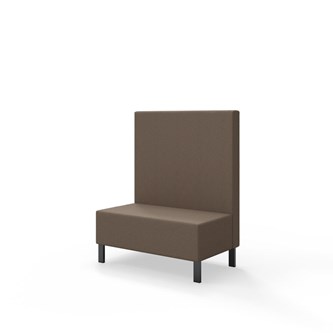 Snake siddemodul 100 med metalben, mellemhøj ryg sh 43