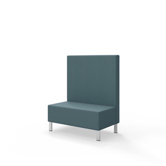 Snake siddemodul 100 med metalben, mellemhøj ryg sh 43