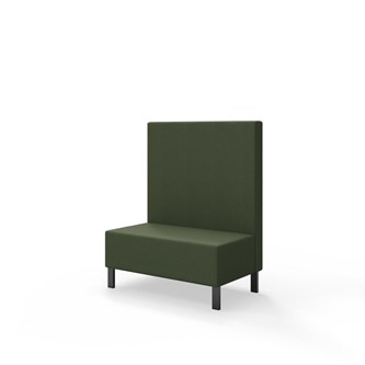 Snake siddemodul 100 med metalben, mellemhøj ryg sh 43