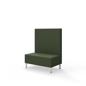 Snake siddemodul 100 med metalben, mellemhøj ryg sh 43