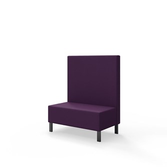 Snake siddemodul 100 med metalben, mellemhøj ryg sh 43