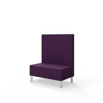 Snake siddemodul 100 med metalben, mellemhøj ryg sh 43