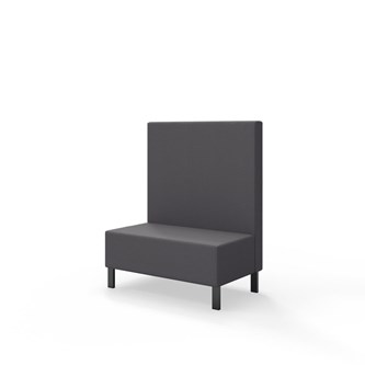 Snake siddemodul 100 med metalben, mellemhøj ryg sh 43