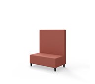 Snake siddemodul 100 med træben, mellemhøj ryg sh 37,5