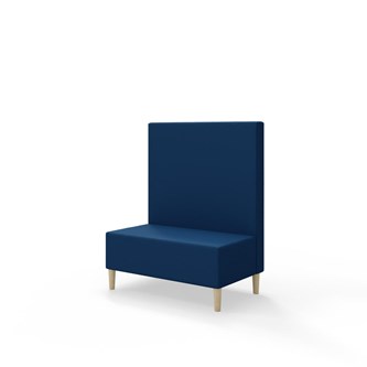 Snake siddemodul 100 med træben, mellemhøj ryg sh 43