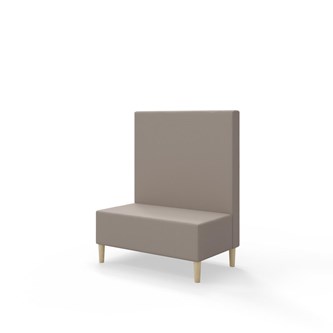 Snake siddemodul 100 med træben, mellemhøj ryg sh 43