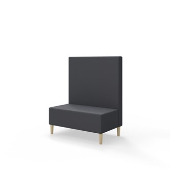 Snake siddemodul 100 med træben, mellemhøj ryg sh 43