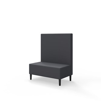 Snake siddemodul 100 med træben, mellemhøj ryg sh 43