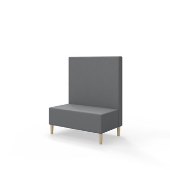 Snake siddemodul 100 med træben, mellemhøj ryg sh 43