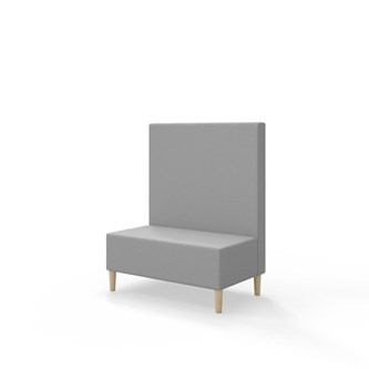 Snake siddemodul 100 med træben, mellemhøj ryg sh 43