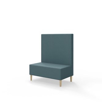 Snake siddemodul 100 med træben, mellemhøj ryg sh 43