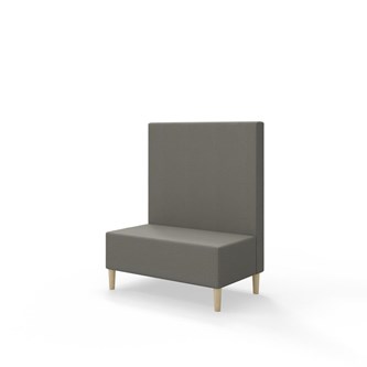 Snake siddemodul 100 med træben, mellemhøj ryg sh 43