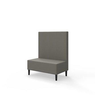 Snake siddemodul 100 med træben, mellemhøj ryg sh 43