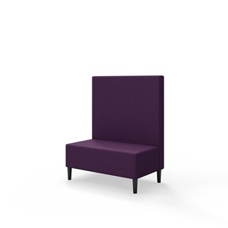 Snake siddemodul 100 med træben, mellemhøj ryg sh 43