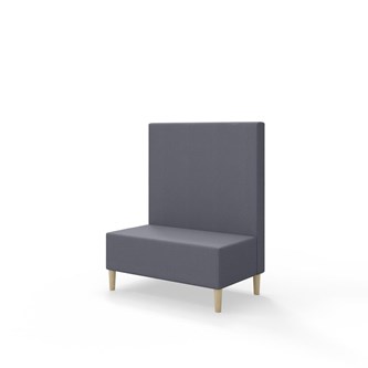 Snake siddemodul 100 med træben, mellemhøj ryg sh 43