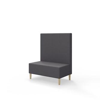 Snake siddemodul 100 med træben, mellemhøj ryg sh 43