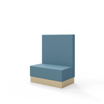 Snake siddemodul 100 med sokkel, mellemhøj ryg sh 43