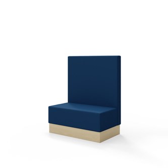 Snake siddemodul 100 med sokkel, mellemhøj ryg sh 43