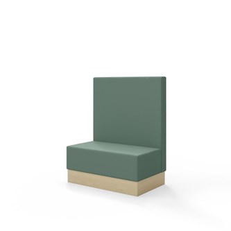 Snake siddemodul 100 med sokkel, mellemhøj ryg sh 43