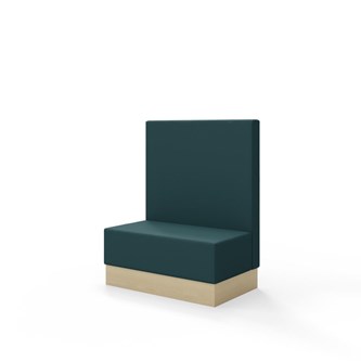 Snake siddemodul 100 med sokkel, mellemhøj ryg sh 43