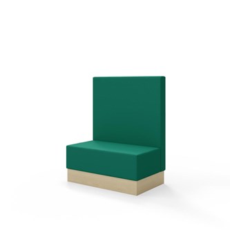 Snake siddemodul 100 med sokkel, mellemhøj ryg sh 43