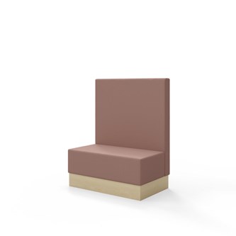 Snake siddemodul 100 med sokkel, mellemhøj ryg sh 43