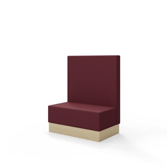 Snake siddemodul 100 med sokkel, mellemhøj ryg sh 43