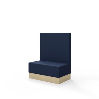 Snake siddemodul 100 med sokkel, mellemhøj ryg sh 43