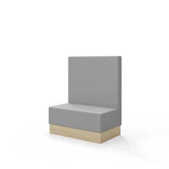 Snake siddemodul 100 med sokkel, mellemhøj ryg sh 43