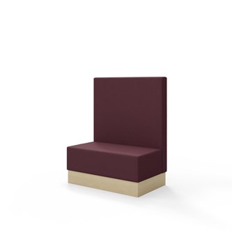 Snake siddemodul 100 med sokkel, mellemhøj ryg sh 43