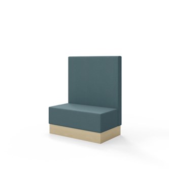 Snake siddemodul 100 med sokkel, mellemhøj ryg sh 43