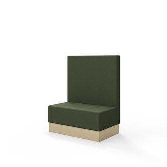 Snake siddemodul 100 med sokkel, mellemhøj ryg sh 43